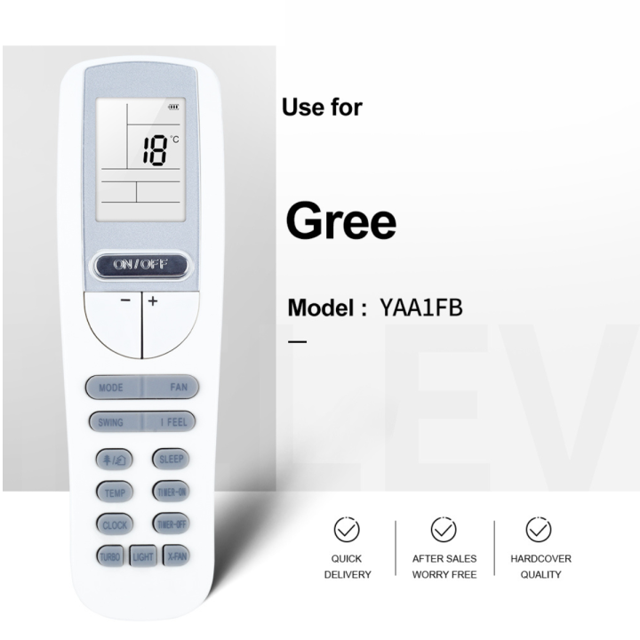 Remote Control Universal Air Conditioner Remote Controller Replacement for Gree Dc Inverter Ac