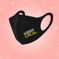 Keep Calm Design Customized 3D Fasion Masks_Black Masks_Washable Masks-Imran Khan Mask-Keep Calm. 