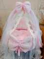 Baby Dream Cradle Bassinet with Fancy Net Cover and Handle for NewBorns | Baby Carrier Basket | Custom Colors. 