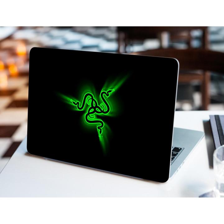 Razer-venom Laptop Skin Sticker Decal 12" 13" 13.3" 14" 15" 15.4" 15.6 inch Laptop Universal Netbook PC Notebook Vinyl Reusable Skin Sticker Cover Art Decal Case Protector Personalized, Teal Turquoise Marble