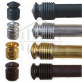 Curtain Rod End Stoppers Durable PVC Minimalist Design. 