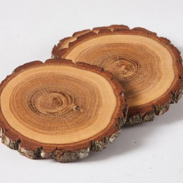 Natural Wood Round Coasters Set Wooden Coasters Coffee Tea Mug Drinks Holder Cup coaster