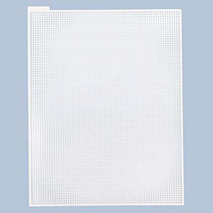 Plastic Cross Stitch Canvas Sheet for Cross Stitch Craft, Sewing, Embroidery, White