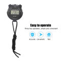 Sport Stopwatch Timer, Black High Sensitivity Sports Stopwatch Waterproof Multifunction for Racing for Badminton for Judging. 