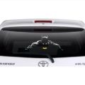 batman big size (white) sticker for cars bonnet and back rear wind screen. 