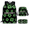 Game Minecraft Backpack Primary and Secondary School Bag Children's Boys and Girls Backpack Printed Bag Custom. 
