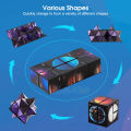 HelloKimi Cubes Infinity Geometric Star Magic Funny Variety Changeable Rubik's Cube Shape Shifting Decompressing Magnetic Fidget Anti Stress 3D Hand Flip Puzzle Toy. 