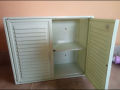 Compact Plastic Washroom Cabinet Box – Perfect for Organized, Space-Saving Storage. 