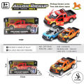 Toyota Hilux 4x4 Revo Dala 1:32 Scale Die-Cast Pickup Truck Model For Kids - Chevrolet Silverado - Ford F-150 Raptor - Revo & Vigo Metal SUV Toy For Kids - Size Approx. 5 Inches - Orange. 