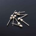 Pack of 12 - Stainless Steel Nozzle Pin Sports Ball Football Basketball valliball Inflator Baby Football Nozel Needles. 