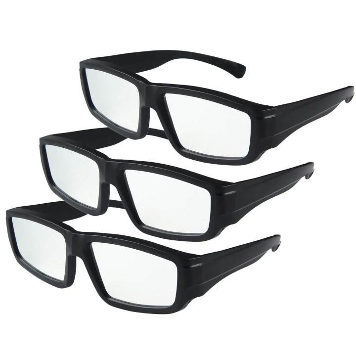 Solar Eclipse Glasses Pawaca 3 Packs 3D Plastic Safe Solar Eclipse Viewing for Adult
