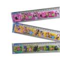 Multi-Function 20cm Long Ruler Scale with Ball Game & Puzzle game-pack of 2-school & office stationery. 