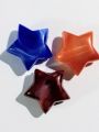 Rust Blue Maroon Star Marble Acrylic Plastic Beads - Pack of 40gms- Ideal for DIY Jewelry Making, Jewelry, and Dress Accessories.. 