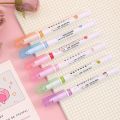 Flownwing 6-Piece Different Dual Tip Curve shape Highlighter Pen Set – Vibrant Colored Pens with Fine Tips for Adult Teenage Kids, Perfect for Coloring Books, Writing, Journaling, Drawing, Scrapbooking, Art, and Office Use (A-6PCS)". 