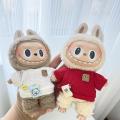 SF Labubu Clothes only] 15cm pendant blind box with cloth for couples sweater casual shirt keychain doll clothes. 