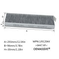 1 6447XF 1609998980 For Citroen C4 Grand Picasso Berlingo Peugeot 3008 5008 Partner Car Pollen Cabin Air Conditioning AC Filter X2. 