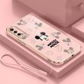 Vivo 1915 1907 V1907 V1913A 1906 1807 1816 1817 1820 1814 1815 1601 1612 Mickey Phone Case Full Mobile Cover Protection Straight Edge Plating Rubber Casing Cover. 