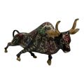 Fighting Bull Statue, Bull Sculpture, Brass Fighting Bull, Brass Decoration Item, Brass Bull Home Décor.. 