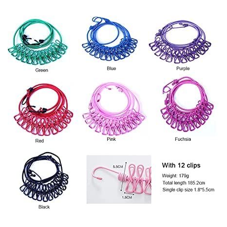 Travel%20Clothesline,%20Elastic%20Washing%20Line,%20Adjustable%20Clothes%20Rope,%20Portable%20Windproof%20Clothes%20Line%20with%2012%20Wire%20Clips,%20for%20Camping%20Travel%20Clothes%20Laundry%20Drying%20Outdoor%20Durable%20Portable%20Outdoor%20Travel%20Clothesline%20Rope%20Clothes%20Hanging%20Hook,%208%20Feet%20Stretcha%20-%20Image%207