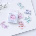 imoda 45Pcs/box English Alphabet Cute Diary Journal Stationery Flakes Scrapbooking DIY Decorative Stickers. 