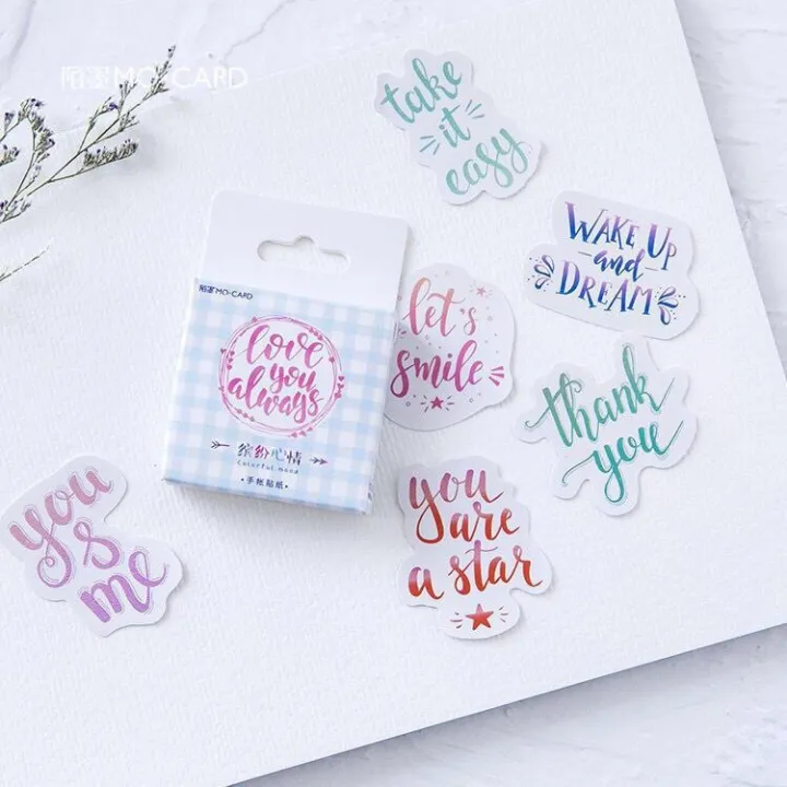 imoda%2045Pcs/box%20English%20Alphabet%20Cute%20Diary%20Journal%20Stationery%20Flakes%20Scrapbooking%20DIY%20Decorative%20Stickers%20-%20Image%205