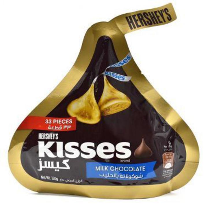 HERSHEY'S KISSES Milk Chocolate 150 gram Pouch (33 Pieces) (Made in Malaysia)