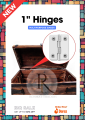 1 inch Hinges / Qabza for Crafts, Jewelry box, small boxes, Storage boxes DIY Projects. 