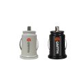 Mini Car  Dual 2 Port USB Charger Adapter  Black and white 12V Power 2.1/3.1A USB car charger for mobile phone. 