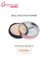 Glamorous Face Refill Pack Face Powder, Foundation Powder, Press Powder, Longwearing Oil Free Face Powder, Matte Oil Control Pressed Powder. shade 02. 