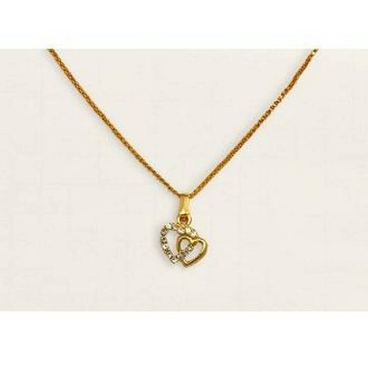 Golden Locket with Chain for Girls and Womens