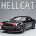 1:32 Scale Dodge Challenger Hellcat Die-Cast Metal Toy Car - Pull Back Model with Sound and Light.. 