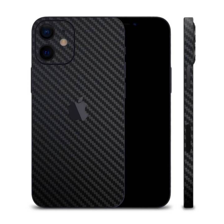CARBON SERIES SKIN/WRAP PROTECTOR FOR IPHONE 12 (NOT COVER)
