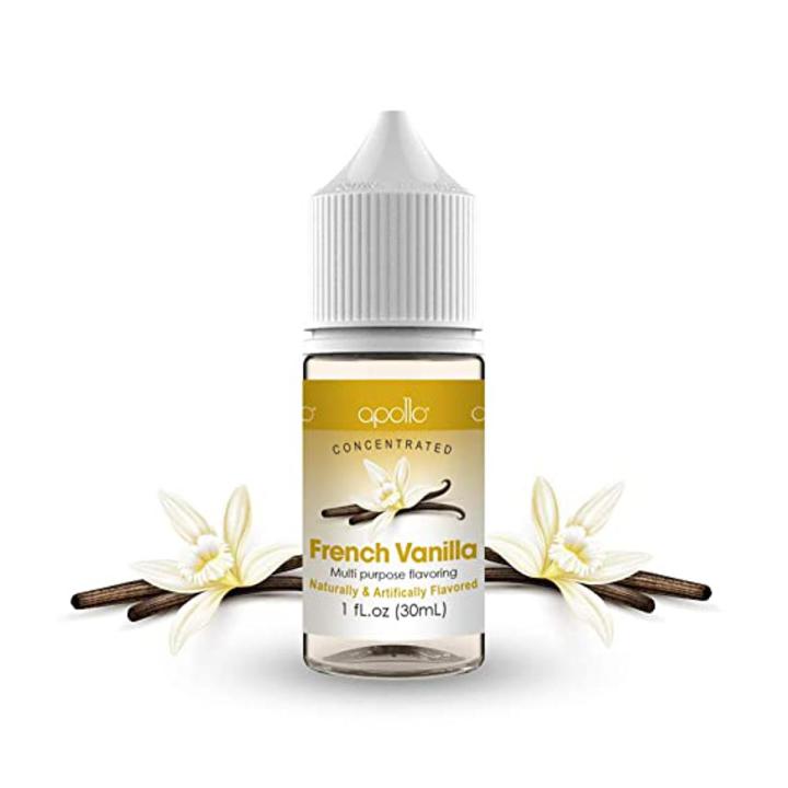 Multi Purpose Flavoring - French Vanilla  - Concentrated Flavor Drops as Water Enhancer, Baking, Cooking Lip Gloss Making and more, Water & Oil Soluble (Pack of 1)