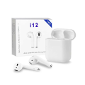 i12 TWS Air Buds , Super Sound Aripods , New Earbuds, Noise Cancellation, Wireless Charging, IPX5 Waterproof, 3500 MAH , 30H Battery Life - Original. 