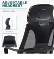 Office Chair Adjustable Computer Swivel Modern Ergonomic home Chair Fabric Mesh Chair with Back Support Arms and Wheels for Home Work and Students Study Black. 