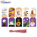 Candy Bag Tags Exquisite Pattern Halloween Themed Print Candy Bag Tags. 