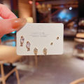 S925 silver needle Douyin with super flash zircon small stud earrings instide simple and fashionable earrings ear set series. 