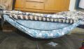 traditional baby sleeping cradle swing with mosquito net. 