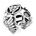 Hot Sale Cool Skull Ring Vikings Paiens Symbols Vintage Alloy For Men Ring. 