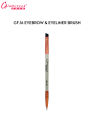 Glamorous Face Double Ended Eyebrow & Eyeliner Cut Brush, Easy Application Gf-16. 