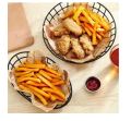 PACK OF 4 SNACK BUCKETS & RESTAURANT STYLE SERVING PLATTER. 