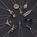 Street men's titanium steel necklace men's tide personality hip hop Internet celebrity pendant versatile student sweater chain female match. 