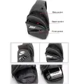 Casual Nylon Crossbody Sling Bag for Men with Multi-Pocket Design - Durable Travel Messenger Bag for iPhone. 
