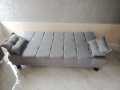 Sofa CumBed Imported Jute Fabric Grey Colour office, diningroom,room customize. 