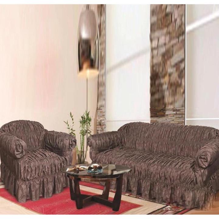 Sofa cover 7 seater stretchable sofa cover - Elastic -Multicolor-free size-  jersey fabric , fit to all sofas (3+2+1+1), Jumbo Size, extra large