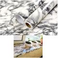 2 Feet X 5 Feet Self Adhesive  Dark Grey Marble Grain Furniture Decor Kitchen Counter Shelf living Room Drawing Room Cabinet Table Door Water Proof Sticker Wallpaper. 