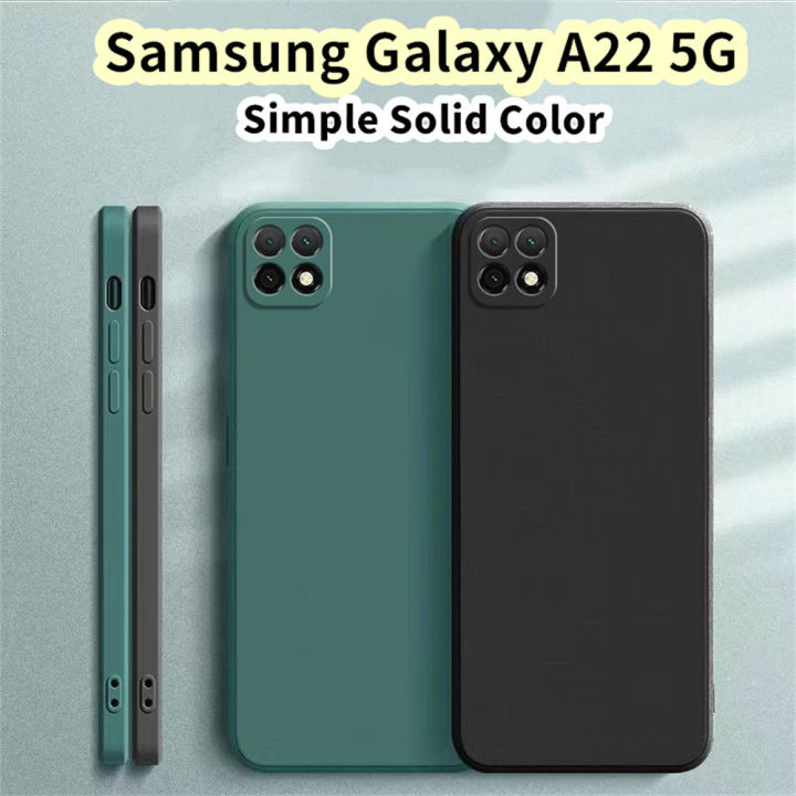 Original%20For%20Samsung%20Galaxy%20A22%205G%20Silicone%20Full%20Cover%20Case%20Solid%20Color%20Phone%20Case%20Cover%20-%20Image%206