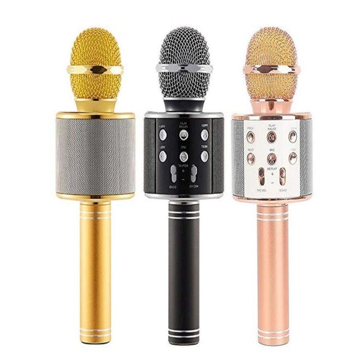 Q9 Wireless Bluetooth Microphone Smartphone Portable Magic Handheld Karaoke Player KTV Sing Record Music With Mic Speaker For Android And Apple Phone