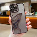 Butterfly Glitter Case with Camera borders for iPhone 11/11 Pro/11 Pro Max/12 Pro/12 Pro Max/13 Pro Max/14 Pro Max/15/15 Pro/15 Pro Max. 