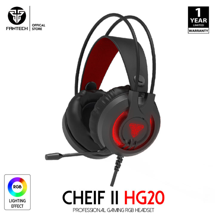 FANTECH%20HG20%20CHIEF%20II%20RGB%20Gaming%20Headphone%20Volume%20Adjustment%20With%20Microphone%20For%20%20PS4%20PC%20-%20Black%20-%20Image%204